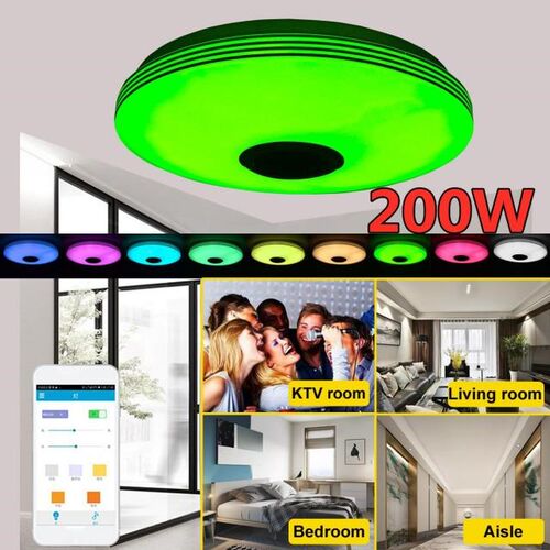 200W Smart Ceiling Lamp Modern RGB LED Ceiling Lights Home L