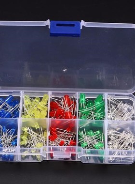 200Pcs LED Emitting Diodes Assortment Set 3mm/5mm White Yell