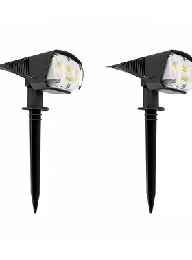 2 Pcs LED Solar Garden Lights Outdoor Solar Powered Lamp  Wa