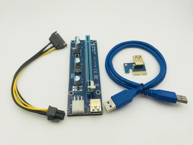 50PCS Golden VER009S USB 3.0 Cable LED Riser PCI-E PCI Expre