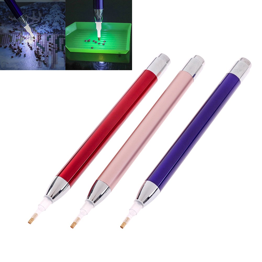 New 15.5CM Luminous Alloy Diamond Drawing Painting Tools Cro