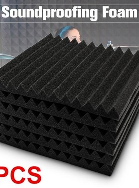 6 PCS  30*30*3 cm Waterproof Soundproofing Foam Acoustic Foa