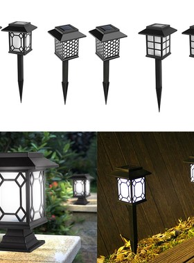 2pcs Solar IP68 Lawn Lamps Pathway Lights Outdoor Waterproof