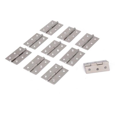 10pcs/set 5mm 6 Holes Stainless Steel Cabinet Hinges Hardwar
