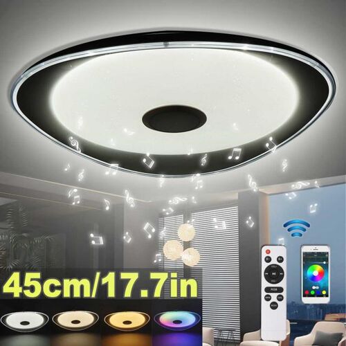 110-220V 45cm RGB LED Ceiling Lights APP bluetooth Speaker M