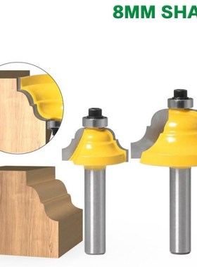 1/2 PC 8mm Shank Trimmer Ceaning Flush Trim Wood Router Bit