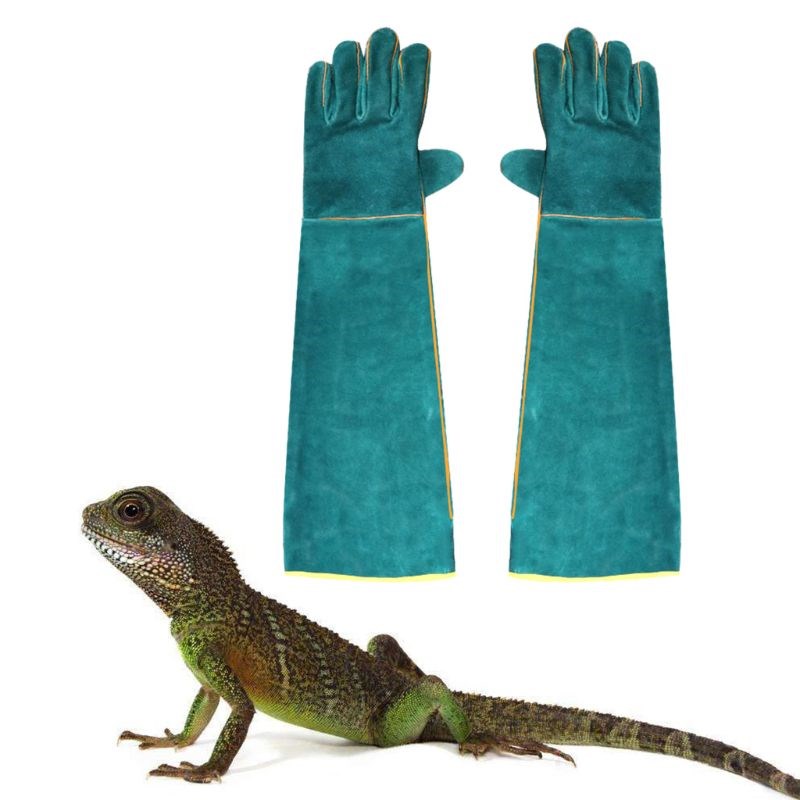 Reptile Handling Gloves Bite Proof Snake Lizard Wild Animals