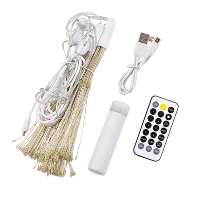 Firework Outdoor String Lights Hanging Decor LED Rechargeabl