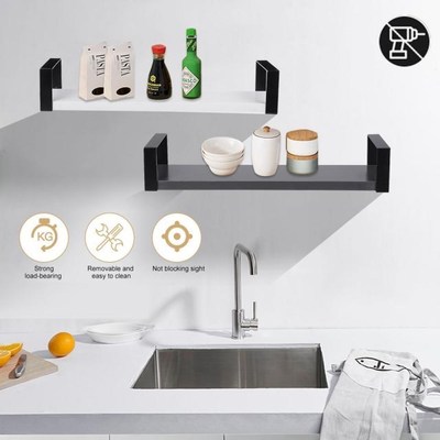 Bathroom Shelf Bath Shower Shelf Iron Black Bathroom Shelf W