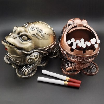 Golden Toad Ashtray Ornaments Home Living Room Decorations A