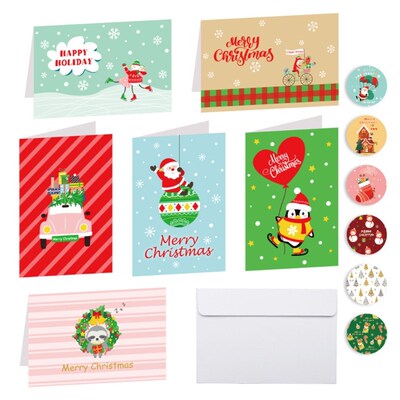 7XEA 16cm Length Greeting Cards Can Add Your New Year Greeti