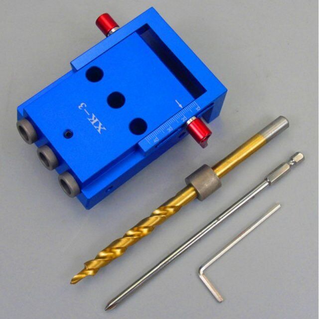 Woodworking Oblique hole locator Pocket Hole Jig Kit Set Hol