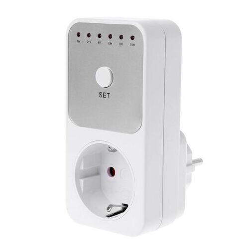 EU Plug Electricity Power Metering Socket 10Hr Timer Socket