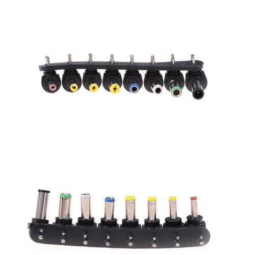 8pcs/set Laptop Charger Adapter Tip Universal DC Plugs 适用