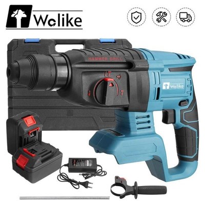 Wolike 388VF 3000W Brushless Electric Hammer Drill 4 Functio