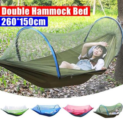 1-2 Person Portable Outdoor Camping Hammock With Mosquito Ne