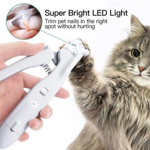 2in1  LED Nail Grinder Pet Nail Clipper Dog Nail Sharpener E