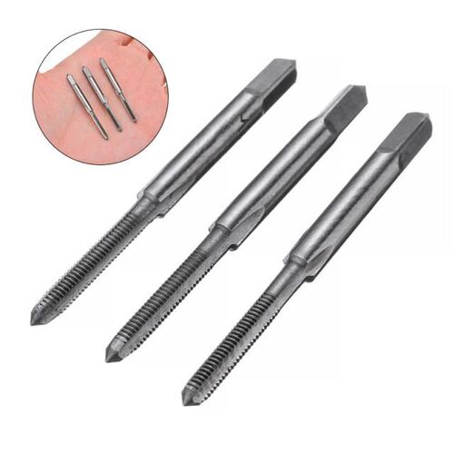 3Pcs Hss Thread Tap Machine Hand Screw Thread Metric Plug Ta