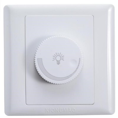 Mayitr 250V Adjustable Brightness LED Knob Dimmer Controller