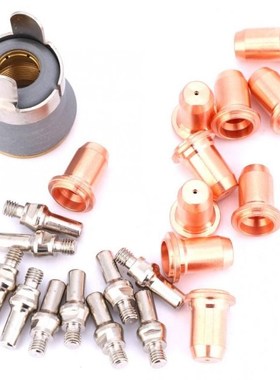 22pcs PT60 PT40 Plasma Cutting Torch Consumables 1.0mm Tip E