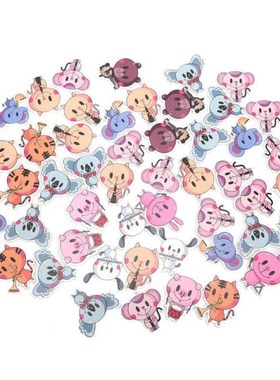 button buttons for clothing  Animal Shaped Wooden Button 2 H