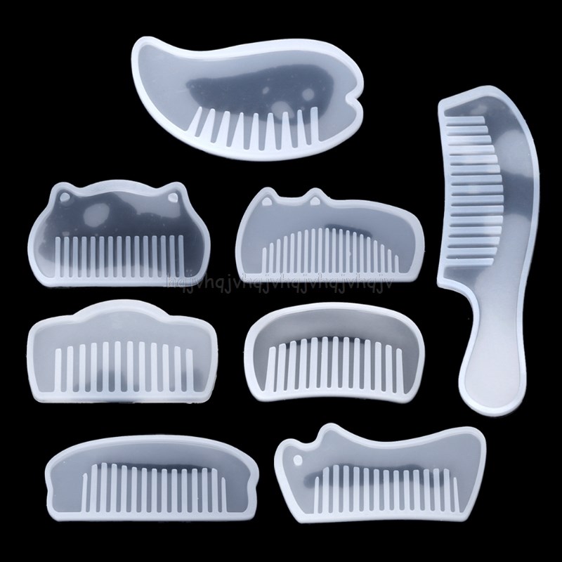 3D Transparent UV Resin Silicone Comb Mold Epoxy Resin Molds