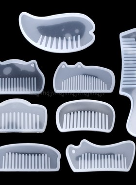 3D Transparent UV Resin Silicone Comb Mold Epoxy Resin Molds