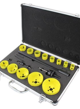 16pc/Set Bimetal Metal Hole Opener Concrete Hollow Core Dril