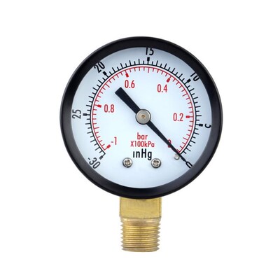 TS-50-1+1 0~-30inHg 0~-1Bar  Pressure Gauge Vacuum Gauge Man