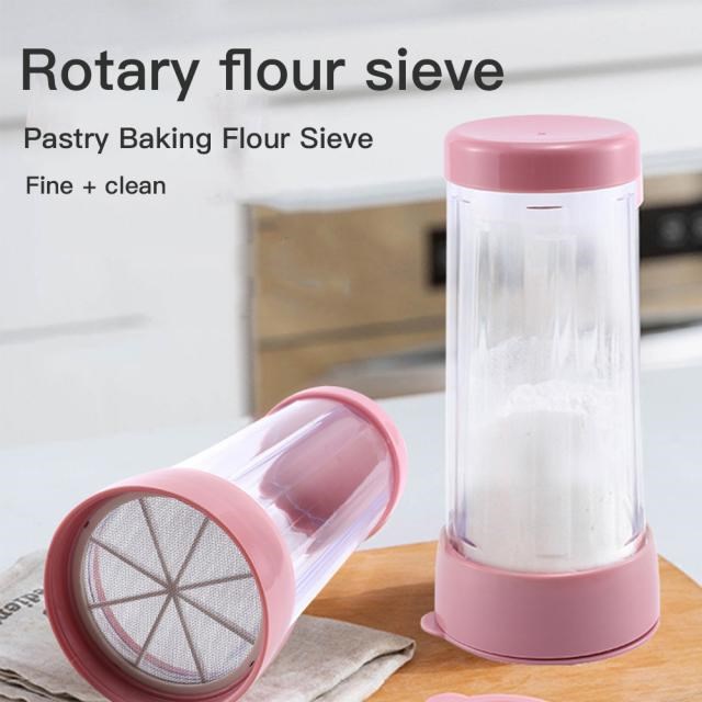 1PcsEnvironmental Plastic Sieve Cup Powder Flour Mesh Sieve