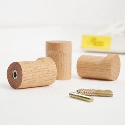 4PCS Beech Hook Hallway Hat Hanger Bedroom Door Wall-Mountin