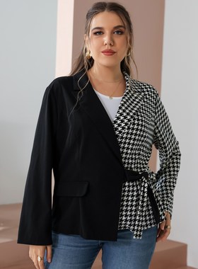 2021 Autumn Plus Size Women Casual  Fashion Araba Jacket Gri