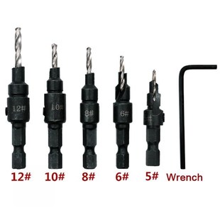 Tool HSS Shank Drill Countersunk 4pcs Set Bit Tapper Hex