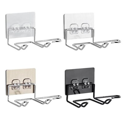 Hairdryer Shelf Wall Mounted Hair Dryer Straightener Holder