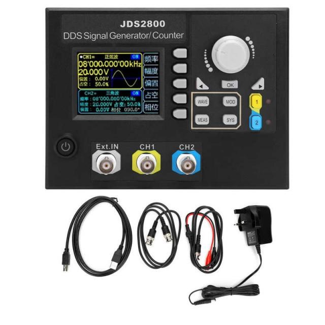 JDS2800-15MHz Signal Source Function Signal Generator 2.4in