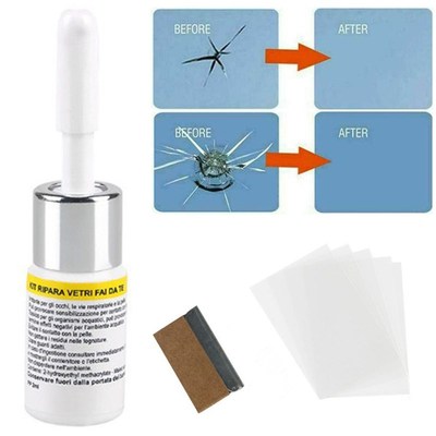 Car windshield cleaner window glass repair resin kit car gla