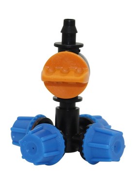 3Sets Cross 360 Degree Atomization Misting Nozzle With 6mm 6