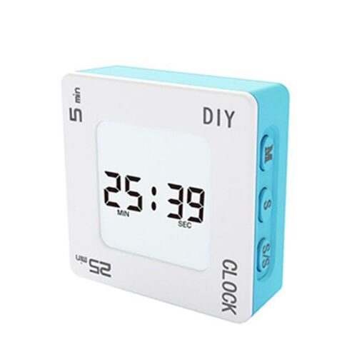 DIY Time Management Pomodoro Timer Creative Square Alarm Clo