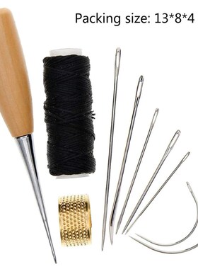 1 Set Sewing Needle Awl Leather Craft Sewing Accessories Sti