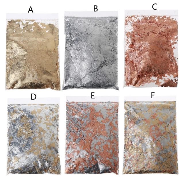 20g Large Pack Metallic Foil Flakes Decorative Paper Resin M