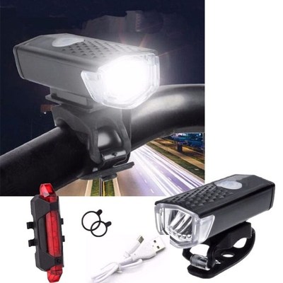Pratical USB Rechargeable MTB Bike Bicycle LED Head Front Li
