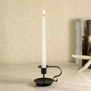 1pc Anti rust Retro Iron Candelabrum Taper Candle Holder Can