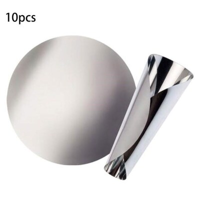 10pcs/set Foldable Wine Pourer Aluminum Foil Silver Wine Pou