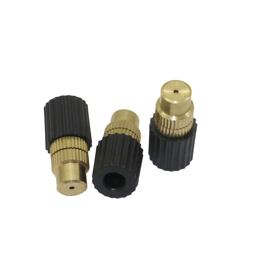 10 Pcs 6mm Brass Adjustable Misting Nozzles Garden Irrigatio