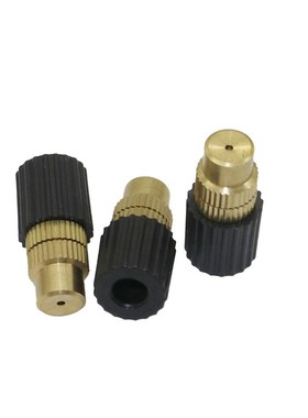 10 Pcs 6mm Brass Adjustable Misting Nozzles Garden Irrigatio