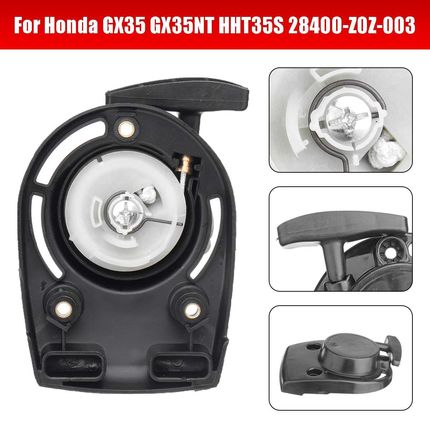 Black Pull Start Starter Recoil Replacement Fit for Honda En