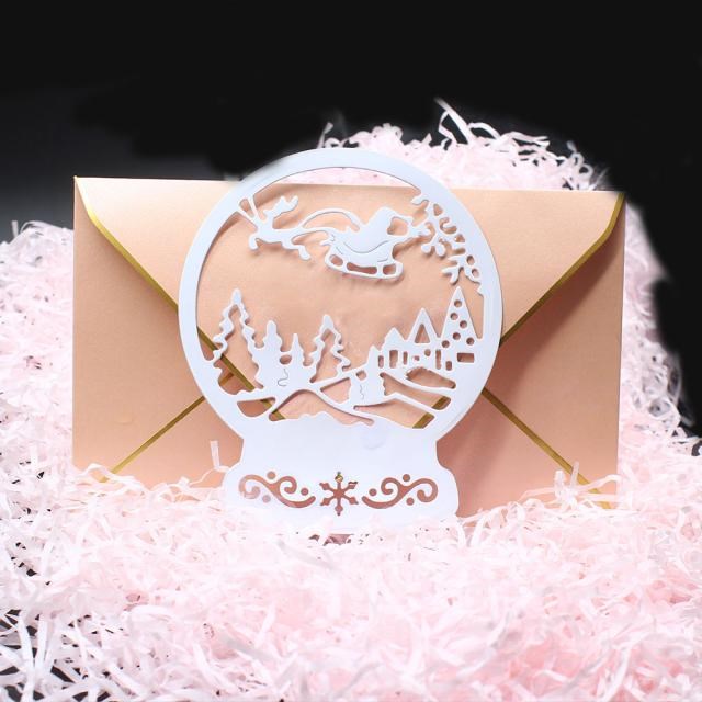 New Santa Snow Globe Christmas Metal Cutting Dies for Craft