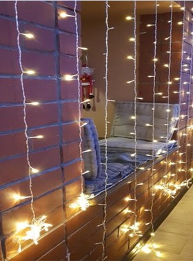 6x2.5 480LED curtain  Lights LED Icicle String Lights Christ