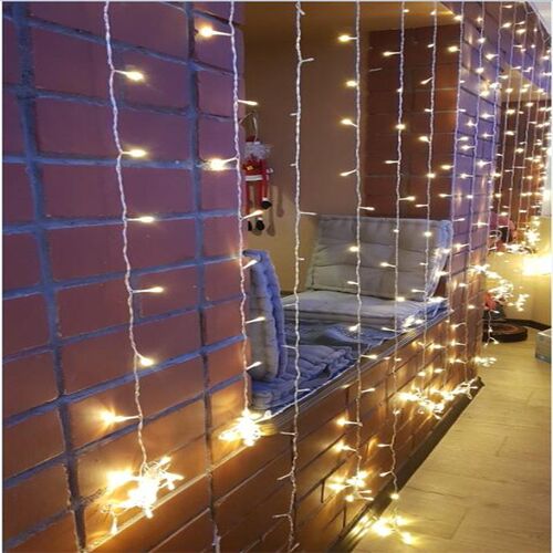 6x2.5 480LED curtain  Lights LED Icicle String Lights Christ