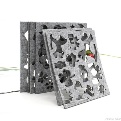 6pcs Wool Felt Mold Needle Felting DIY Craft Stencil Appliqu